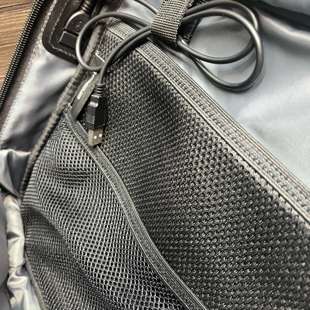 CODi Black Laptop Bag w/ USB Charging Port